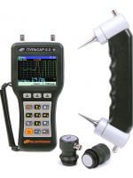 Ultrasonic pulse velocity test instrument with visualization